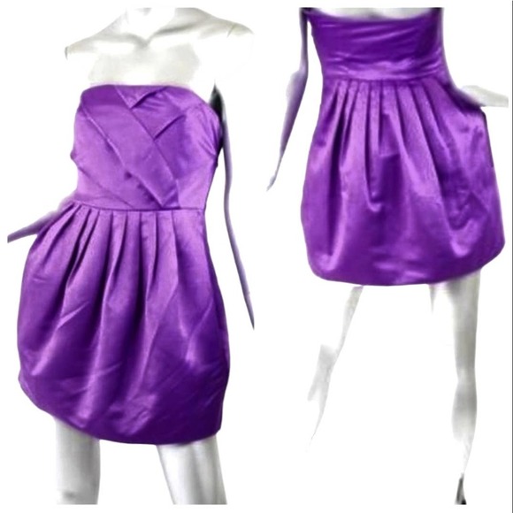 Armani Exchange NEW Dress Size 2 Strapless Tube Bubble Mini Dress - Picture 3 of 11